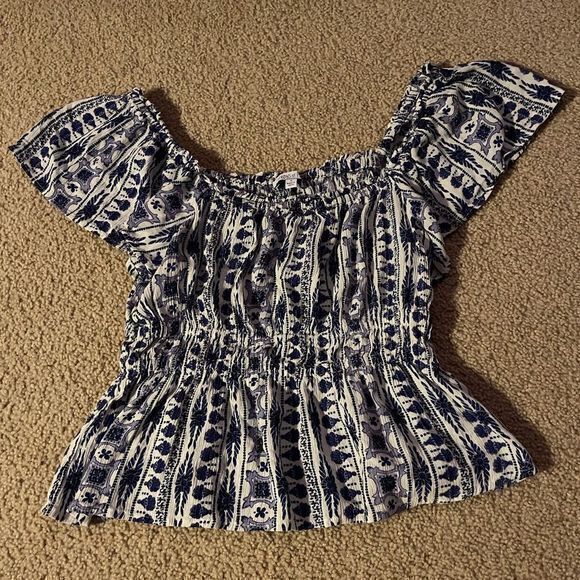 Patrons of Peace Off Shoulder Top - Picture 1 of 1